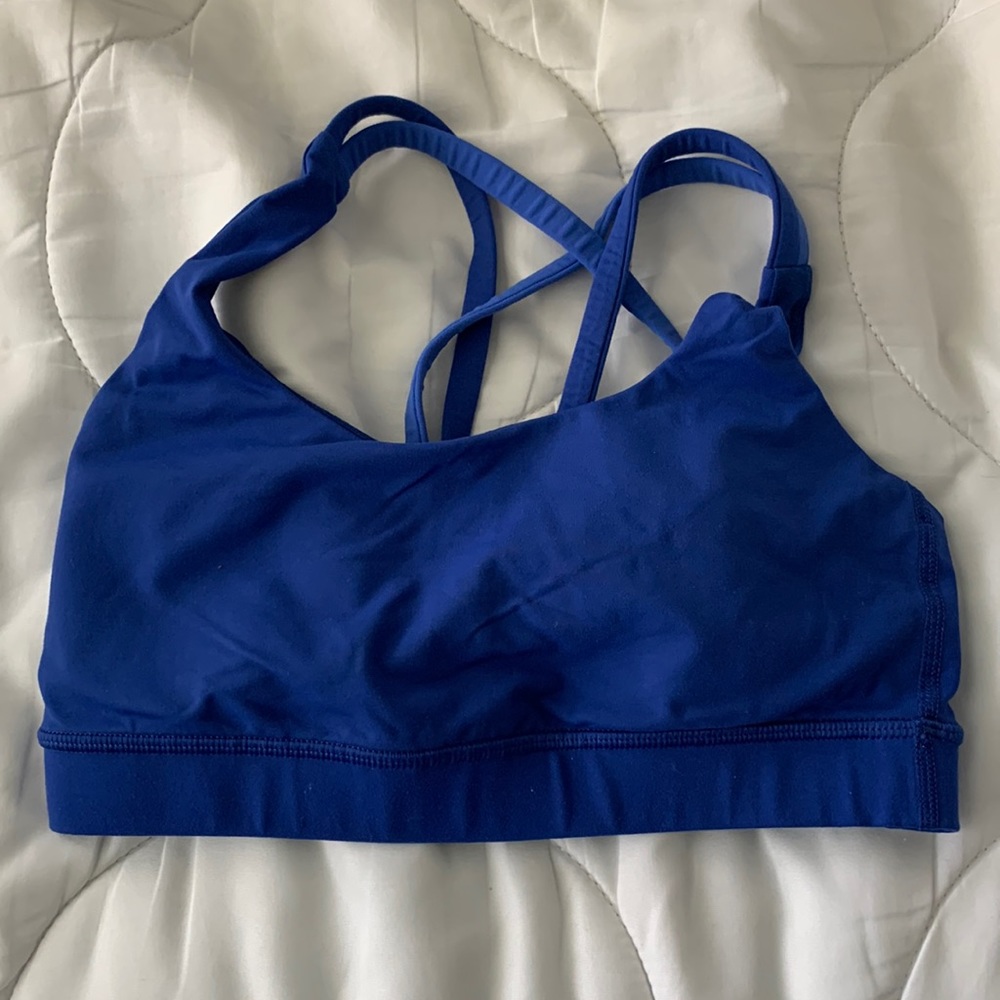 blue lululemon sports bra